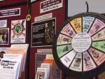 A closer view of the display we use at high school career fairs.