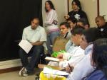 High school students learning what they should know about the realities of military enlistment and war.