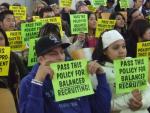 As a member of the Education Not Arms Coalition, Project YANO helped draft a landmark policy that regulates recruiting in San Diego high schools.